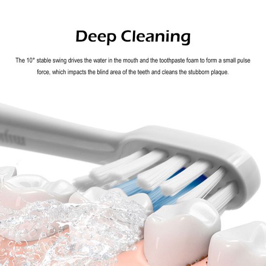 Xiaomi Electric Toothbrush T300 กันน้ำ แปรงสีฟันไฟฟ้าแบบชาร์จ USB แปรงสีฟันไฟฟ้า แปรงสีฟัน