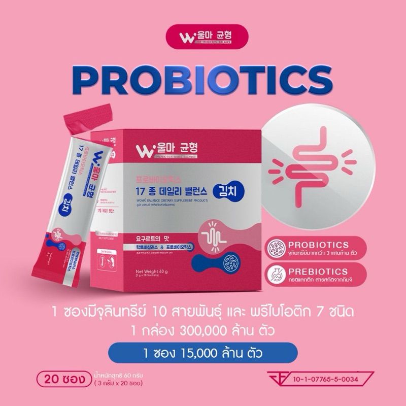 Woma' Balance Pro+Prebiotics วูม่า บาลานซ์ พรี+โพรไบโอติก ของแท้100%