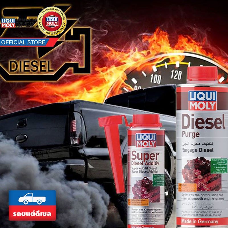 Liqui Moly น้ำยาล้างและเคลือบหัวฉีด วาล์ว เครื่องยนต์ดีเซล Super Diesel Additive