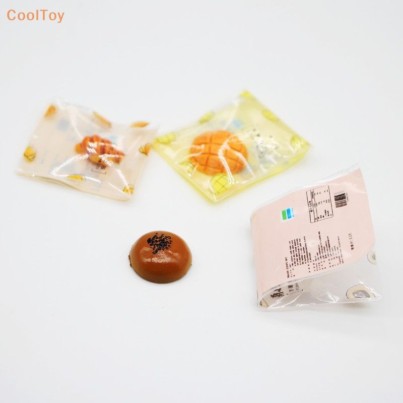 Cooltoy ขนมปังจําลอง 1/12 อุปกรณ์เสริม สําหรับตกแต่งบ้านตุ๊กตา 3 ชิ้น