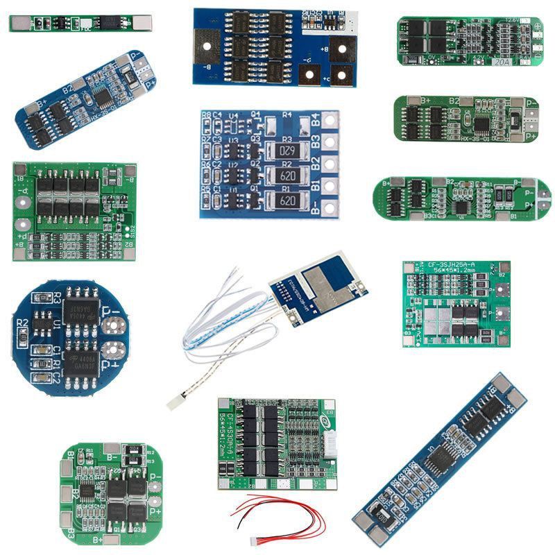 BMS ป้องกันแบตเตอรี่  Lithium, Li-ion, NMC , li-po 18650 1S 2S 3S Protection Board