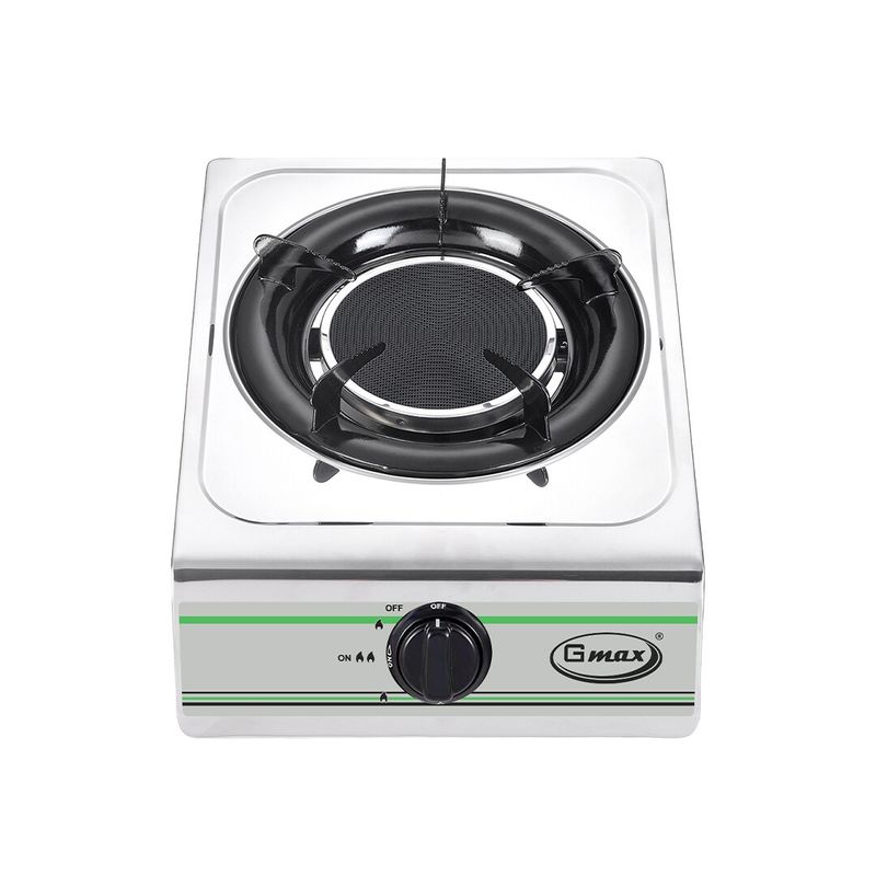 Gmax เตาแก๊สสแตนเลสหัวเดี่ยว Gas Stove เตาแก๊ส 1 หัว รุ่น GL-101 เตาแก๊สตั้งโต๊ะ ไฟแรง