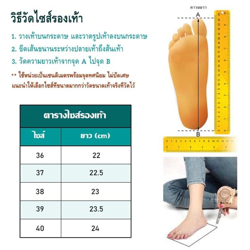 ꕥCatalog Shoesꕥ รองเท้ารัดส้น 3 สี แต่งฉลุลายใบไม้ ส้นหนา เบอร์ 36-40 (32)