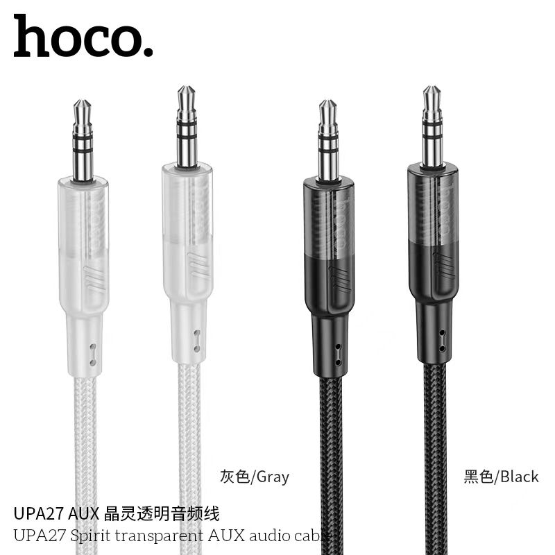 HOCO UPA27 สายเชื่อมต่อโทรศัพท์ รองรับสำหรับ AUX 3.5mm to type c/ AUX 3.5mm to iOS และ AUX 3.5mm พร้อมส่ง ของแท้