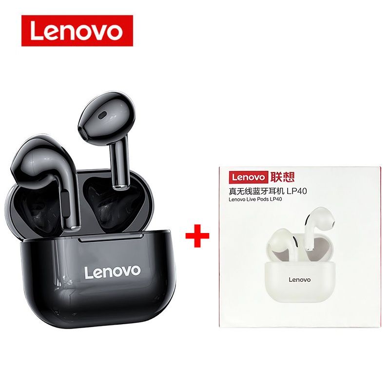 Lenovo:LP40 ชุดหูฟังบลูทูธไร้สาย,I12(no Lenovo)