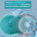 FLYING CAT:Spin Mop,รุ่น4003ชมพุผ้า2