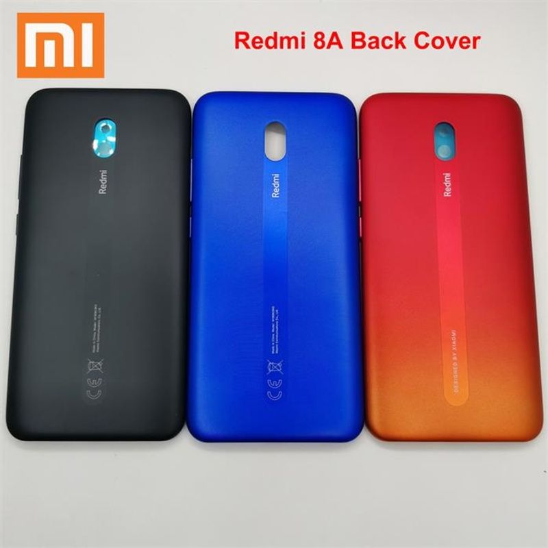 Redmi Redmi 8A ฝาครอบแบตเตอรี่ด้านหลัง เคสประตูด้านหลัง เปลี่ยนได้ พร้อมปุ่มด้านข้างโทรศัพท์ ด้านหลัง