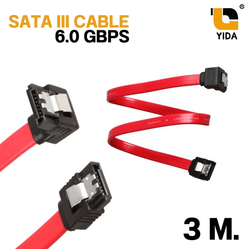 สาย SATA 3.0 SATA Cable 3.0 สายต่อ HDD ฮาร์ดดิส Harddisk Cable HDD SERIAL SATA 3.0