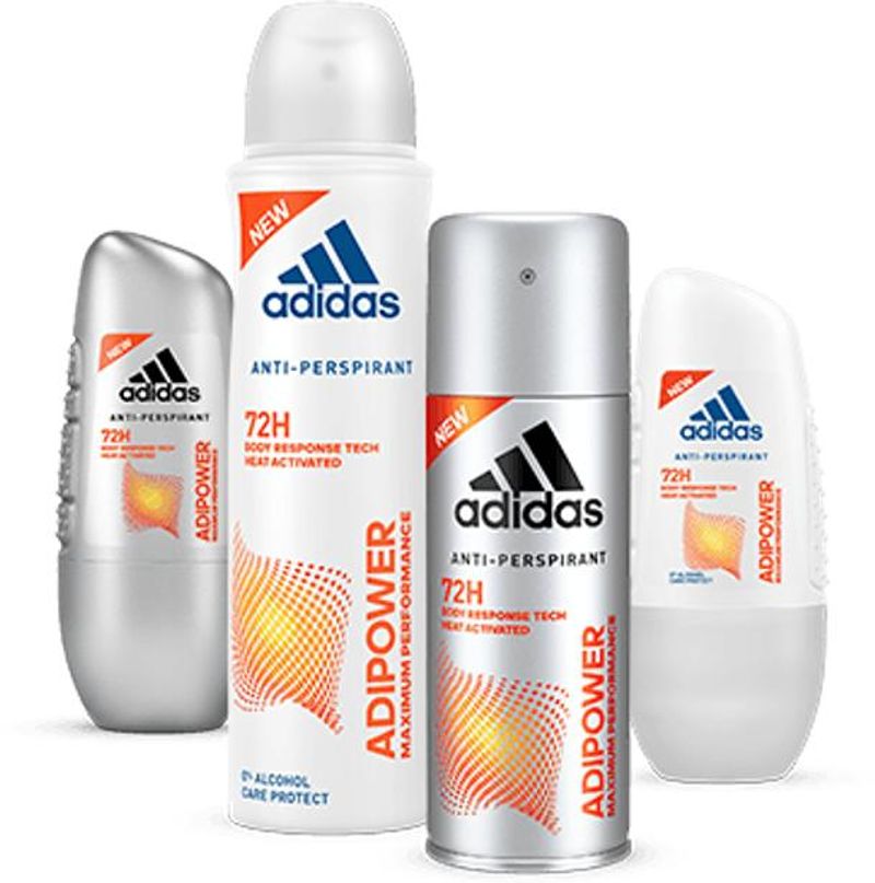 Adidas Power Booster Body Spray อาดิดาส พาวเวอร์ บูสเตอร์ สเปรย์ระงับกลิ่นกาย 150ml. (2ขวด)