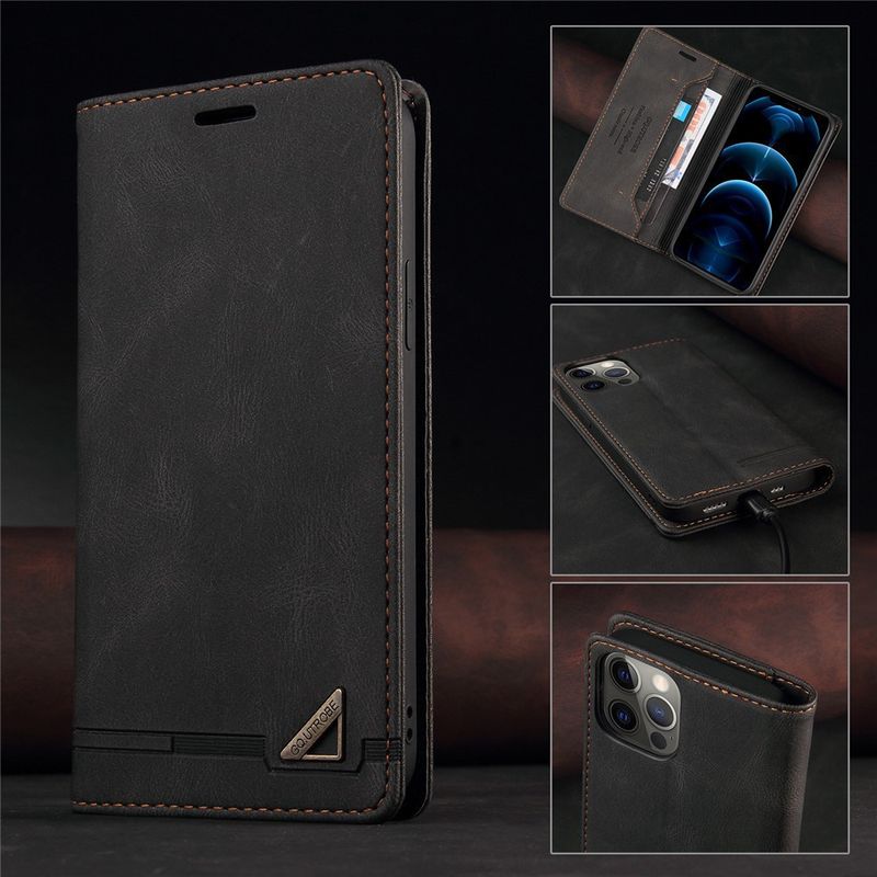 เคส Phone Case For iPhone 15 14 plus 13 12 mini 11 pro Xs Max XR X 7 8 6 6s se 2 3 2022 2020 PU Leather Flip Cover Wallet Case Soft Silicone TPU Bumper เคสเคสโทรศัพท์หนังฝาพับพร้อมช่องใส่บัตรสําหรับ