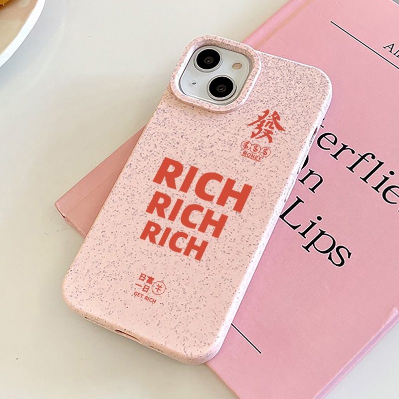 COD✨ rich เคสโทรศัพท์ซิลิโคนอ่อนนุ่มกันกระแทกลม For iPhone 11 14 15 12 13  Pro Max 6 7 8 Plus XS Max SE Silicone Case