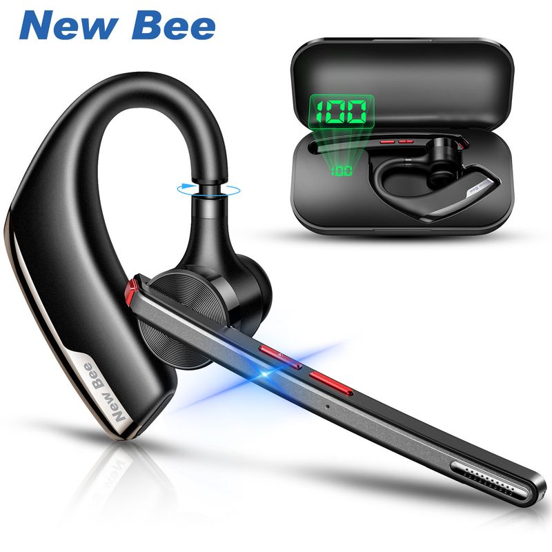 【New Arrival】New Bee M51 หูฟังบลูทูธ หูฟัง bluetooth ไร้สาย ENC ลดเสียงรบกวนหูฟังไร้สายพร้อมกล่องชาร์จหูฟังบลูทู ธ เวลาพูดคุย 80 ชั่วโมงสำหรับโทรศัพท์มือถือ / แล็ปท็อปบลูทู ธ 5.2 Bluetooth Earphone wireless earphone