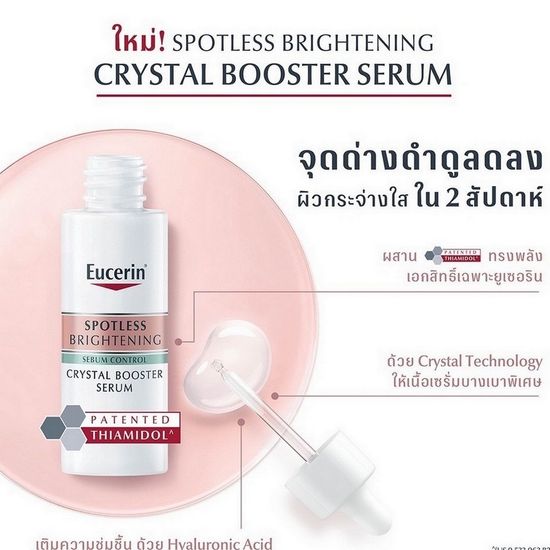 พร้อมส่ง🚚 ยูเซอริน Eucerin Spotless Brightening Crystal Booster Serum 30ml เซรั่มบำรุงผิวกระจ่างใส ลดเลือนผิวหมองคล้ำ  เซรั่มบํารุงผิวหน้า ช่วยลดจุดด่างดํา