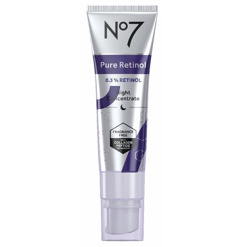 No7 Pure Retinol 0.3% Retinol Night Concentrate Serum 30Ml นัมเบอร์เซเว่น เพียว เรตินอล 0.3% เรตินอล ไนท์ คอนเซ็นเทรท เซรั่ม 30มล.