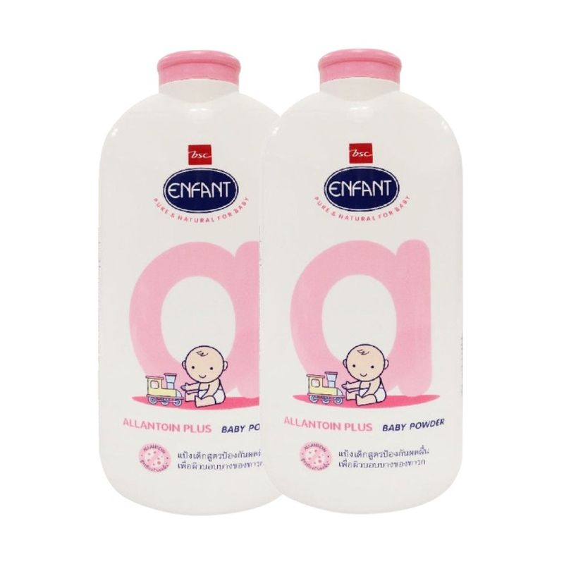 (1แถม1) Enfant Baby Powder 400g. อองฟองต์ เบบี้ พาว์เดอร์ 400กรัม.