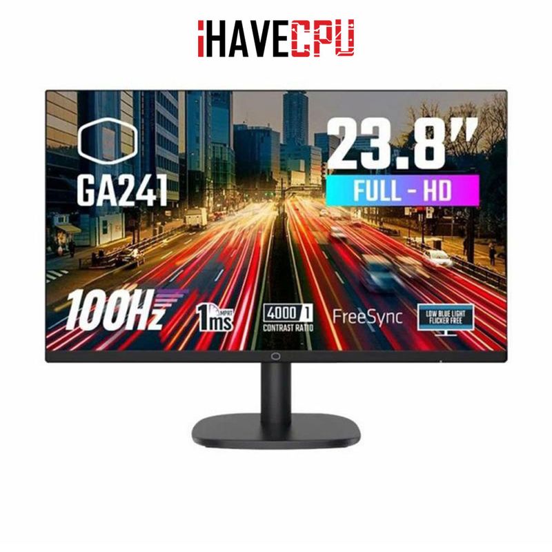 iHAVECPU MONITOR (จอมอนิเตอร์) COOLER MASTER CMI-GA241-US - 23.8 VA FHD 100Hz