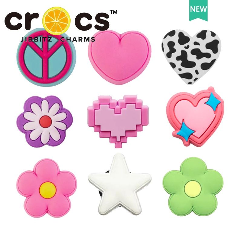 Jibbitz crocs charms หัวเข็มขัดรองเท้า อุปกรณ์เสริมรองเท้า Love Girl Series เครื่องประดับน่ารัก diy หัวเข็มขัดรองเท้า