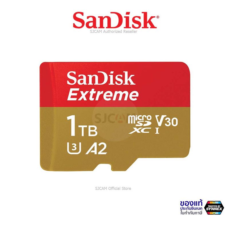 SanDisk Extreme microSDXC Card V30U3 1TB 190MB/s (SDSQXAV-1T00-GN6MN_1 )Gaming Nintendo ประกัน Synnex ตลอดอายุการใช้งาน