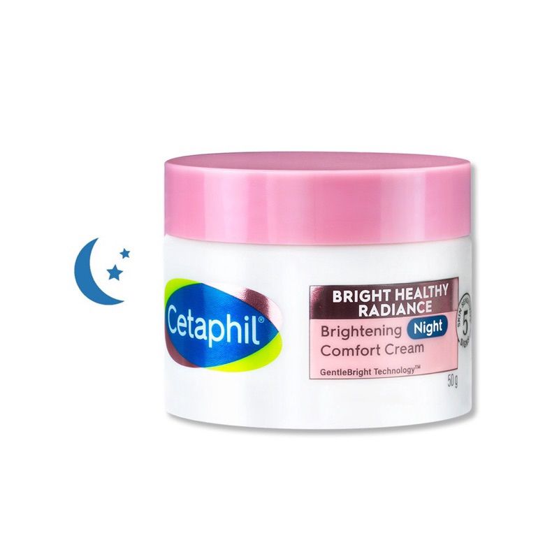 แพ๊กเกจใหม่Cetaphil เซตาฟิล ไบรท์ เฮลธ์ตี้ เรเดียนซ์ ไบรท์เทนนิ่ง ไนท์ คอมฟอร์ทครีม 50 กรัม