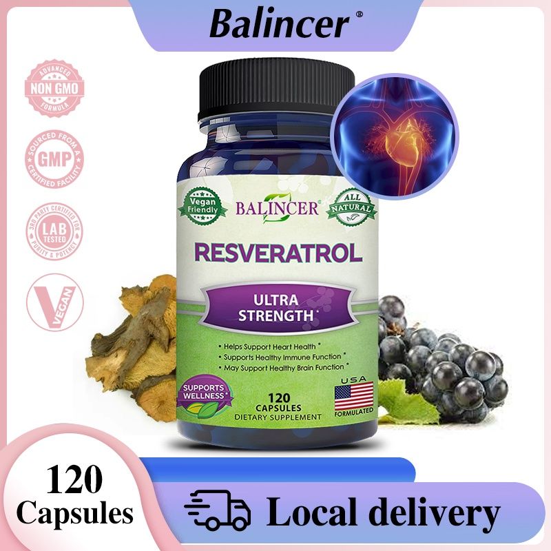 Balincer Resveratrol ซึ่งช่วยสนับสนุนสุขภาพหัวใจและภูมิคุ้มกันและส่งเสริมการทํางานของสมอง