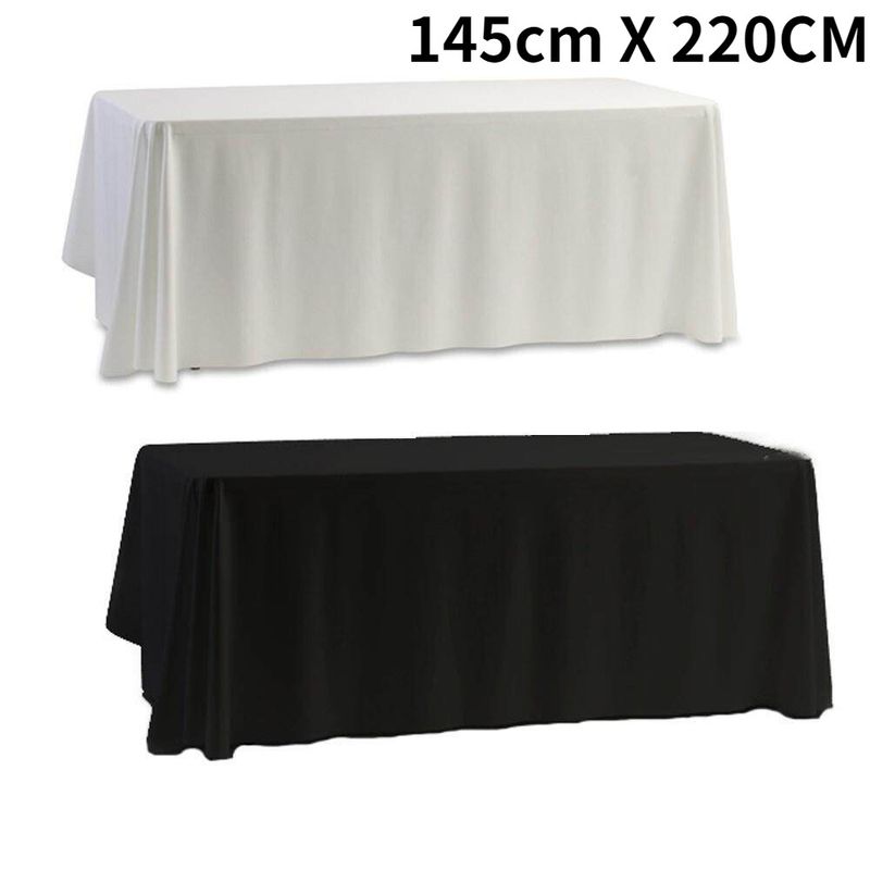 145x220CM Table Cloth Plain Fabric Dessert Bar Reception Cover Birthday Wedding Party Decoration Props