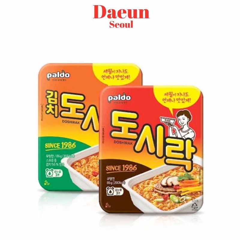 [พร้อมส่ง] มาม่าเกาหลีซุปเนื้อรสเผ็ด Dosirac Cup Ramyun รสกิมจิ ปริมาณ 86 กรัม