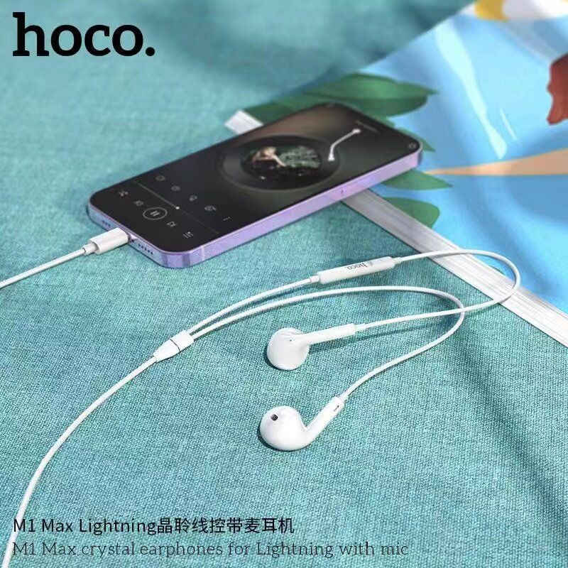 Hoco M1 MAX หูฟังสุดคุ้มค่า มีสามหัวให้เลือก 3.5mm / Type-C และ ForL เป็นแบบเชื่อมบลูทูธ เสียงดี ใช้โทร ฟังเพลง รับสาย ได้ มีไมค์ในตัว