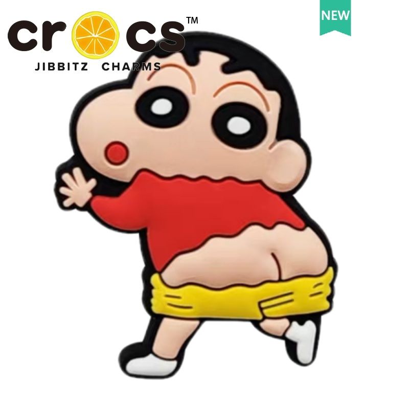 jibbitz crocs แท้ ตัวติดรองเท้า  อุปกรณ์เสริมรองเท้า รูปชินจังน่ารัก