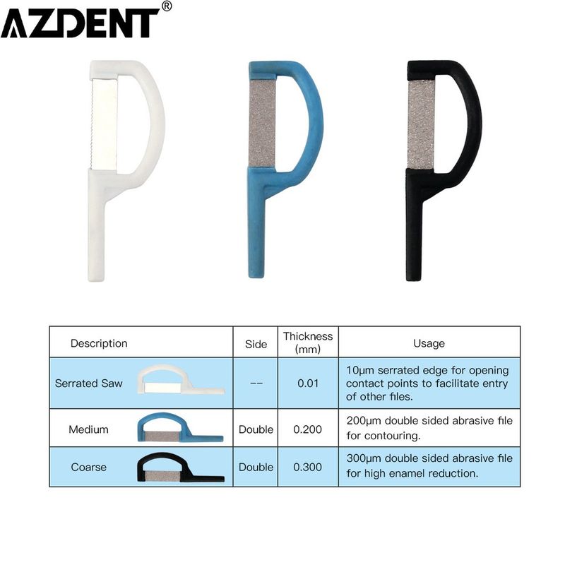 Azdent อุปกรณ์ทันตกรรม Interproximal ลดเคลือบ Ipr แถบอัตโนมัติ