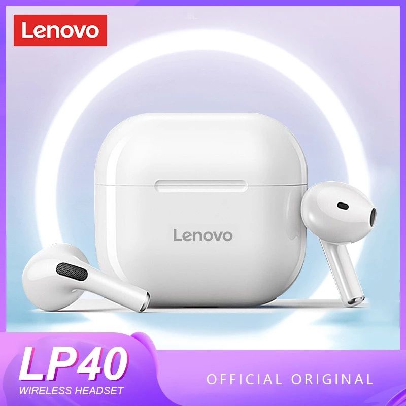 Lenovo:LP40 ชุดหูฟังบลูทูธไร้สาย,I12(no Lenovo)