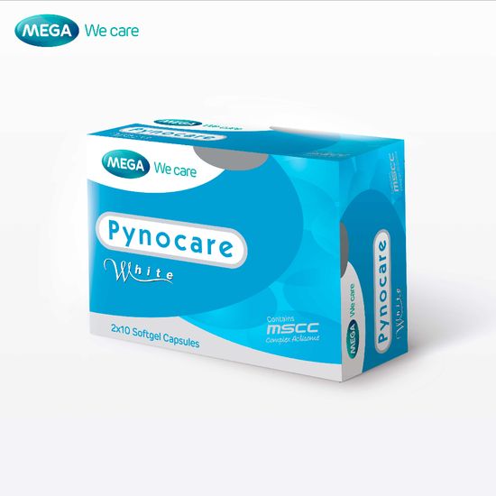 MEGA We care เมก้าวีแคร์ PYNOCARE WHITE (20 's ) ไพโนแคร์ ไวท์  20 เม็ด (PW020I)