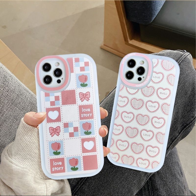 เคสโทรศัพท์มือถือ ลายหัวใจ ตาโต สีชมพู สําหรับ Vivo Y27 Y21A Y36 Y02T Y02 Y15s Y35 Y16 Y12 Y21s Y12i V25 V25E Y22 Y21 Y12s Y33s Y15A Y17 Y20s G Y12A Y15 Y1S Y11 Y51 Y91C Y11s Y20s Y30i Y91