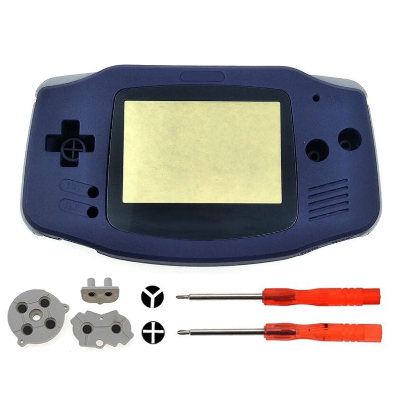 ชุดเคส Diy พร้อมไขควงปุ่มยางสําหรับ Nintendo Game Boy Advance Gba 1 ชุด