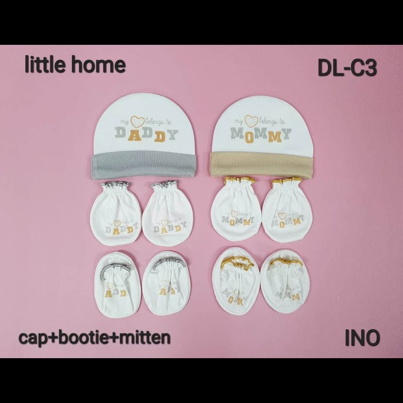 Little home baby หมวก ถุงเท้า ถุงมือ น่ารักๆๆ ของ เด็กแรกเกิด 0-3 เดือน ผ้าเนื้อนิ่ม ผลิตจาก cotton 💯 งานไทย