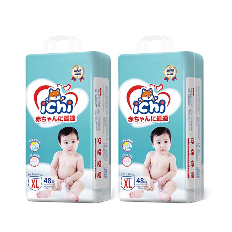 แพมเพิส แพมเพิสถูก ichi Baby Pants ซื้อ 1 แถม 1 ผ้าอ้อมเด็กสำเร็จรูป แพมเพิสเด็ก M/L/XL/XXL/ผ้าอ้อมแบบกางเกง ผ้าอ้อมเด็ก