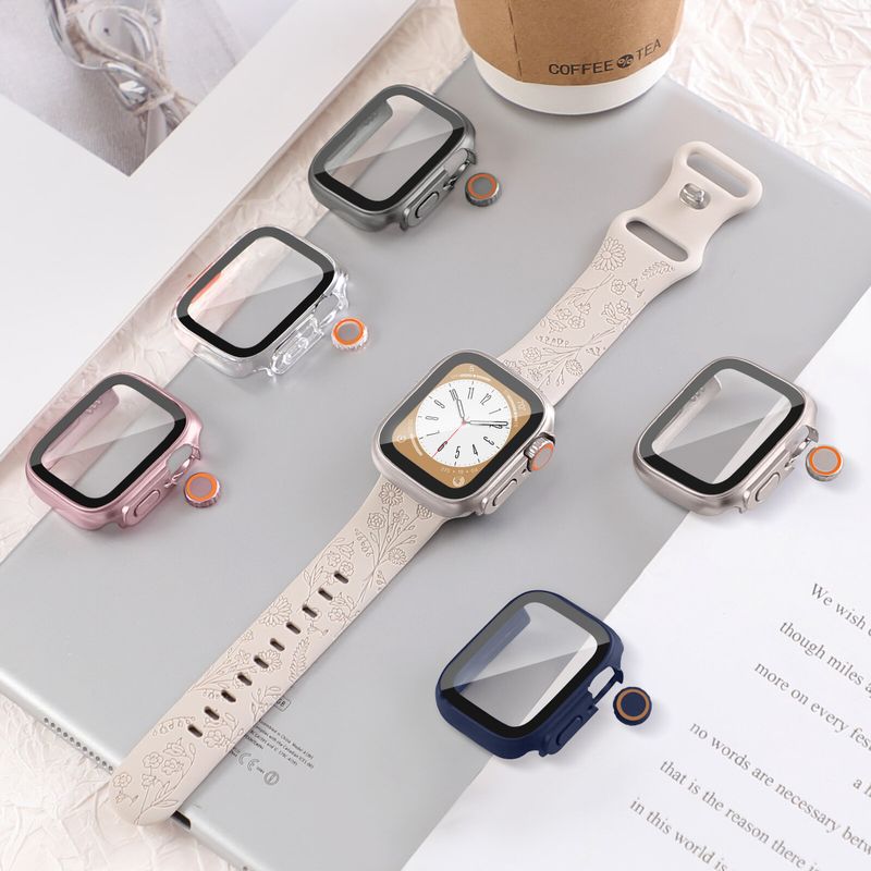 เปลี่ยนเป็นเคสสำหรับอัลตร้าเคสสำหรับ Apple Watch 9เคส45มม. 41มม. 40มม. 44มม. เคสกันกระแทก IWatch พร้อมปกป้องหน้าจอกระจกเทมเปอร์อัพเกรดเป็นอัลตร้าสำหรับ Apple Watch Series 9 8 7 SE2 SE 6 5 4