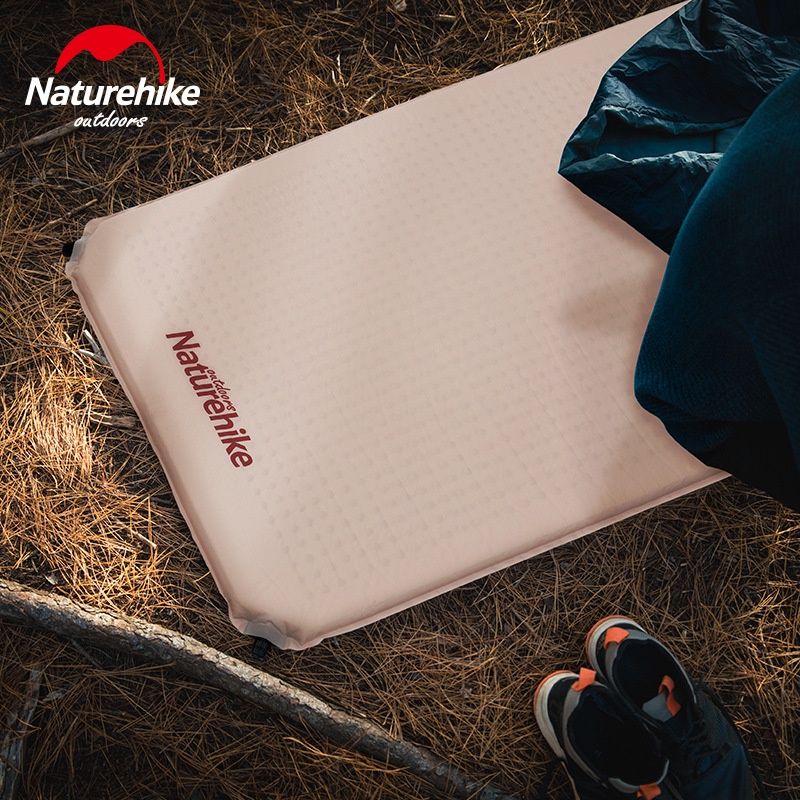 Naturehike Self-inflating Airmat แคมป์ปิ้ง Mat ได้อย่างรวดเร็วอัตราเงินเฟ้อฟองน้ำเบาะรองนอนกลางแจ้ง Mattress