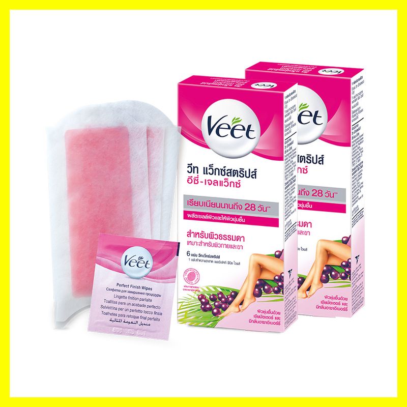 VEET Hair Removal Waxstrips Shea Butter and Berry