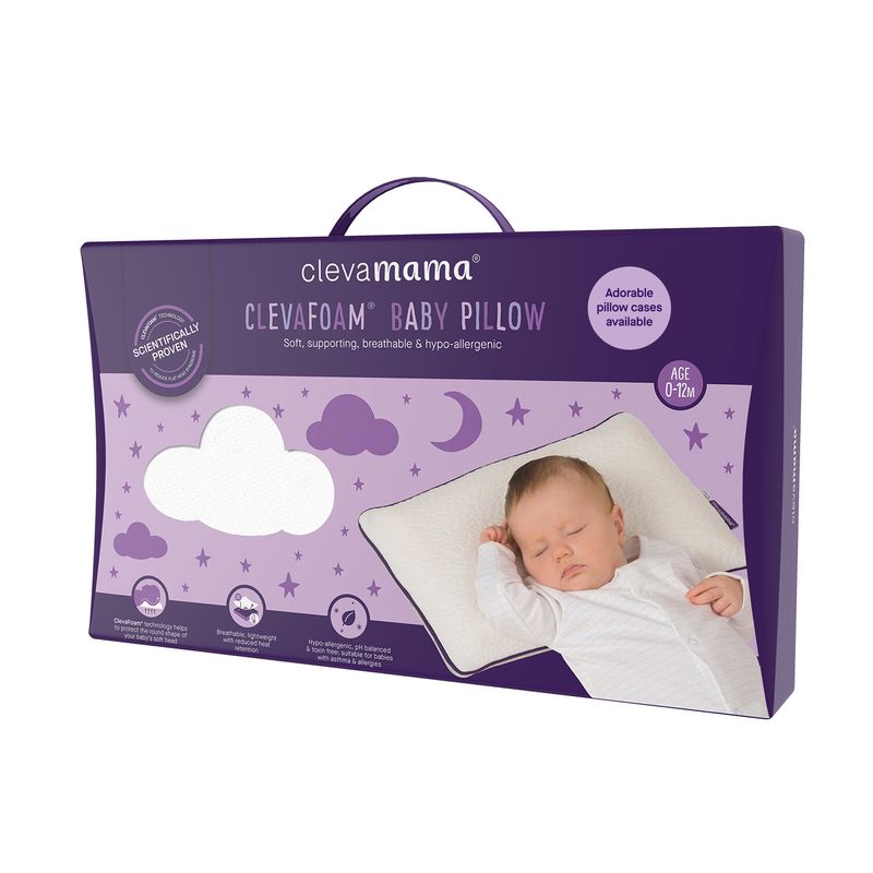 [แท้] Clevamama Baby Pillow : หมอนกันหัวแบน หมอนทารก 0-12 เดือน