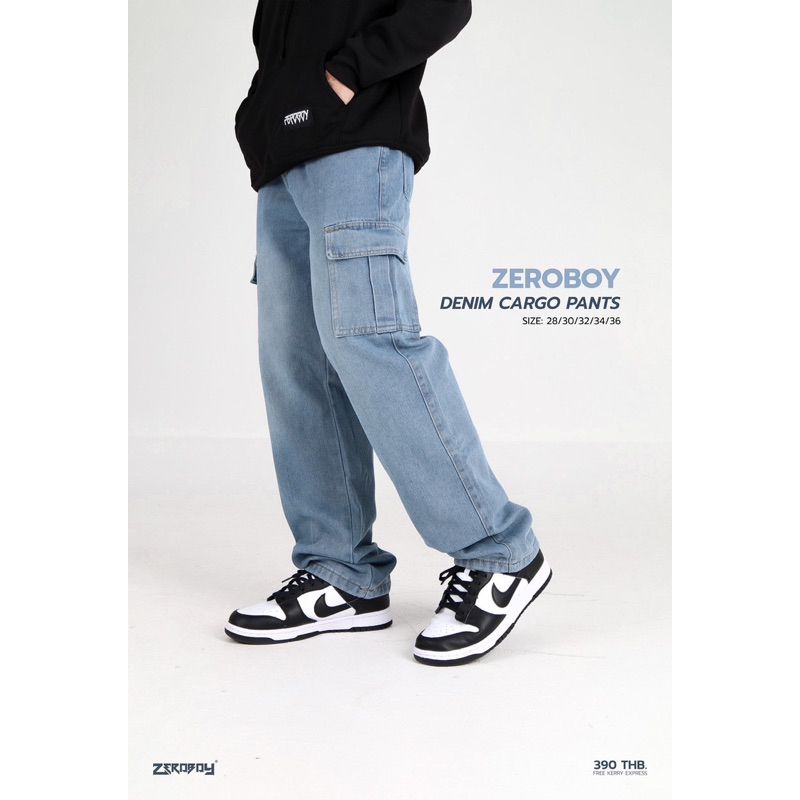 ZEROBOY-DENIM CARGO PANTS “ ยีนส์คาร์โก้ “ (9%Clothing)