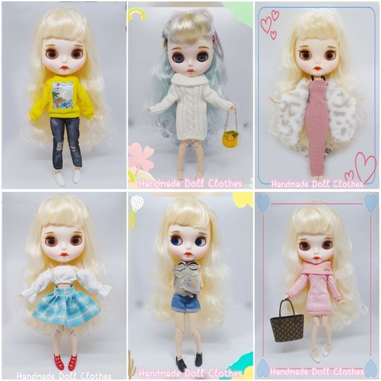 (พร้อมส่ง 1/2) ชุดตุ๊กตาบลายธ์ blythe มีหลายแบบค่ะ เสื้อ กางเกง กระโปรง กระเป๋า หมวก ของตกแต่งตุ๊กตา