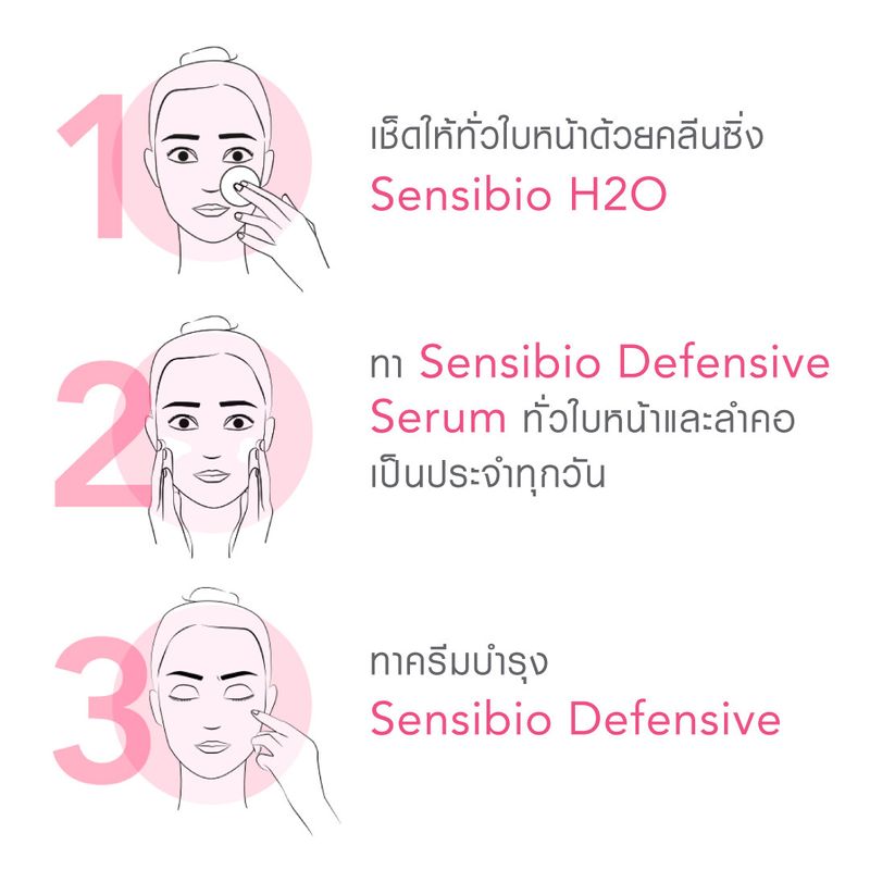 Bioderma Sensibio Defensive Serum 30ml เซรั่มบำรุงเข้มข้น เพื่อผิวสตรอง ปกป้องทุกมลภาวะ