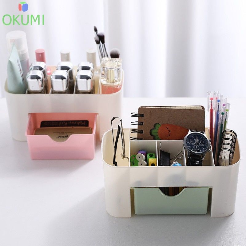 OKUMI_SHOP อุปกรณ์จัดเก็บอเนกประสงค์ แบบมีลิ้นชัก กล่องใส่เครื่องสำอาง ที่ใส่เครื่องสำอาง (K-405)