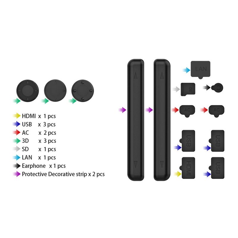 NintendoSwitch OLED อุปกรณ์ปลั๊กกันฝุ่นอินเตอร์เฟส Usb Hdmi ชิ้นนสําหรับ  กันฝุ่นสําหรับ Switch