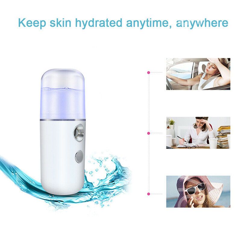 Nano Mist Facial Sprayer USB Humidifier Rechargeable Nebulizer Face Steamer Moisturizing Beauty Instruments Face Skin Care Tools