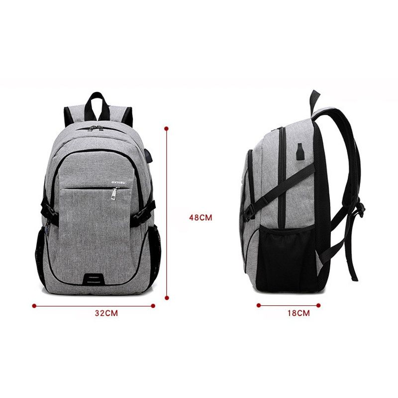 กระเป๋าสะพายหลัง กระเป๋าเป้เดินทาง กระเป๋าโน๊ตบุ๊ค USB Backpack No.8699