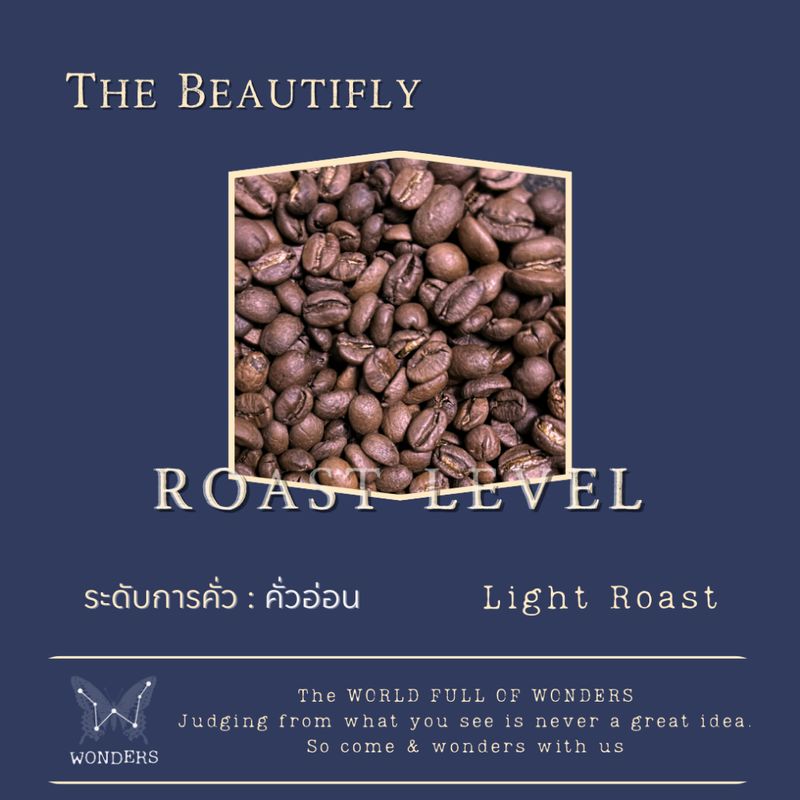 เมล็ดกาแฟคั่วอ่อน Wonders Roasters | The Beautifies [ 200g, 500g, 1kg ] อาราบิก้า 100%