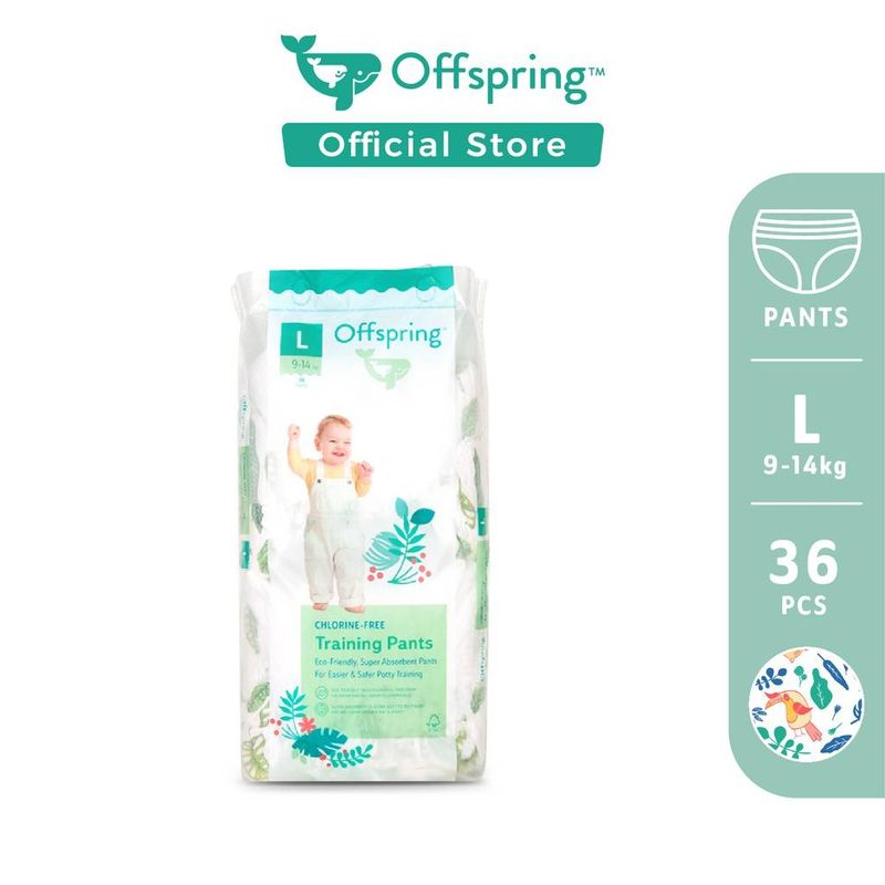 (M/L/XL/XXL)ผ้าอ้อมเด็กแบบกางเกง Offspring Fashion Pants  รุ่น กางเกงแฟชั่น M(42ชิ้น)/L(36ชิ้น)/XL(30ชิ้น)/XXL(24ชิ้น)