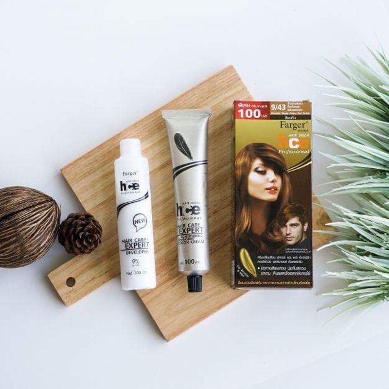 FG By Farger Hair Color Cream 100ml. เอฟจี บาย ฟาร์เกอร์ แฮร์ คัลเลอร์ ครีม ครีมเปลี่ยนสีผม(โทนน้ำตาล)