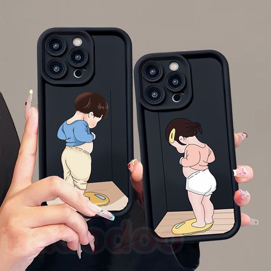 เคส Happiness Fat Couple OPPO Reno 12 11F 11 F 10Pro+ 10 Pro 8T 8Z 5F 4F 6Z 5Z 7Z 8 7 6 Plus 5 4 Lite F7 A79 5G A38 4G A18 A98 A78 A96 A77 A76 A74 A94 A39 A83 A93 A57 A37F A37 Neo 9 F11 F9 A1 A73 2020 Lens protection Anti-fall Soft Phone Case JT 53